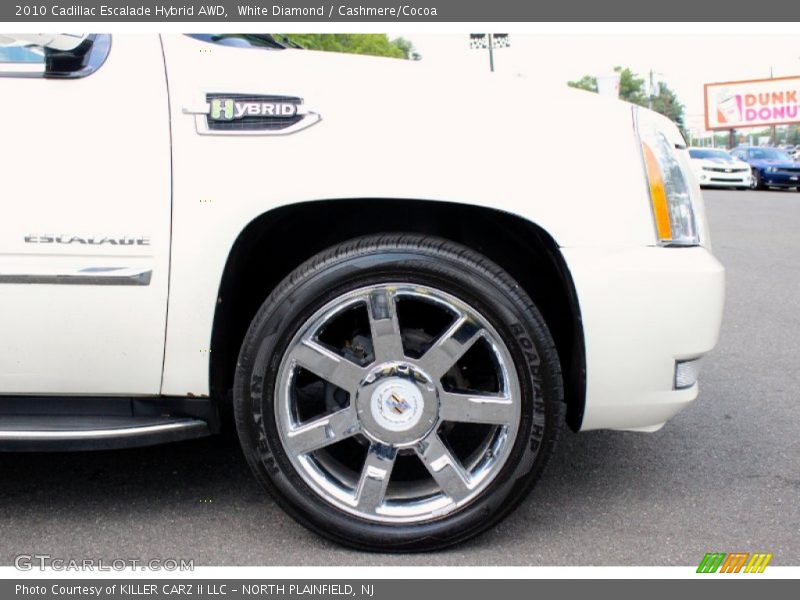White Diamond / Cashmere/Cocoa 2010 Cadillac Escalade Hybrid AWD