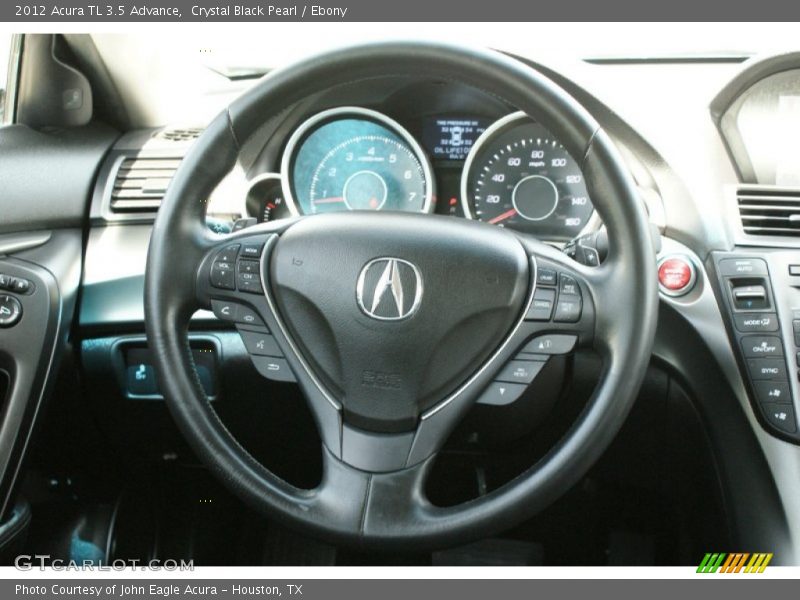 Crystal Black Pearl / Ebony 2012 Acura TL 3.5 Advance