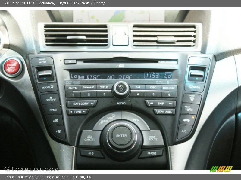 Crystal Black Pearl / Ebony 2012 Acura TL 3.5 Advance
