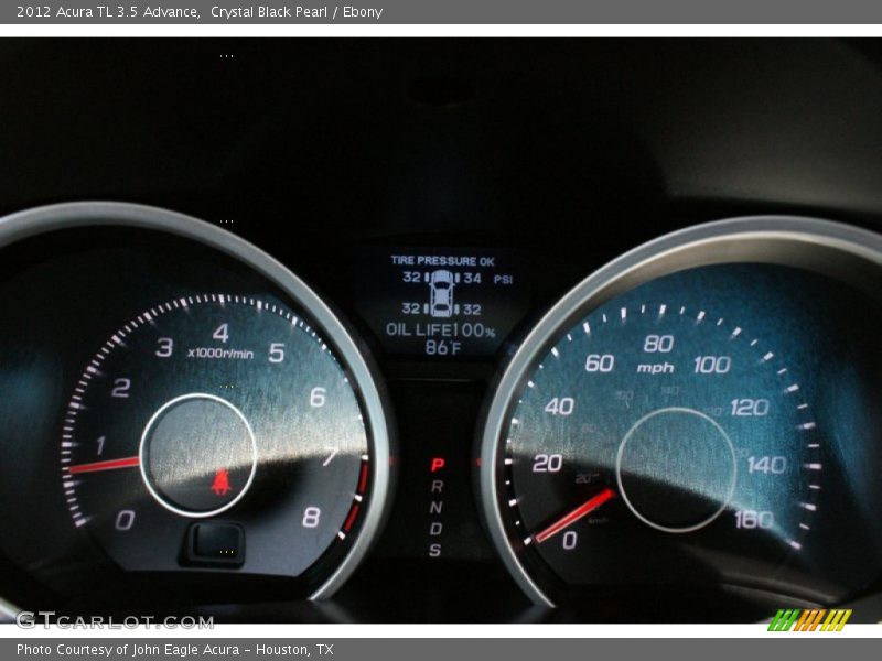 Crystal Black Pearl / Ebony 2012 Acura TL 3.5 Advance