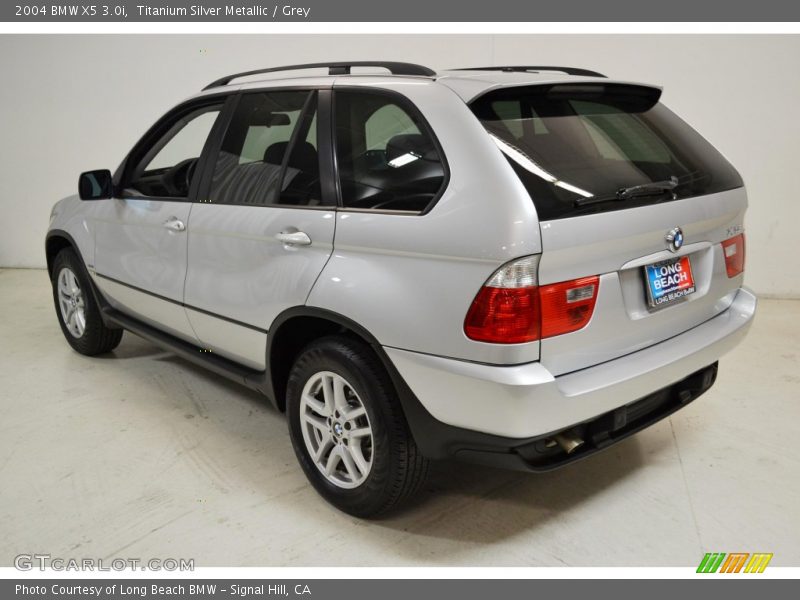 Titanium Silver Metallic / Grey 2004 BMW X5 3.0i