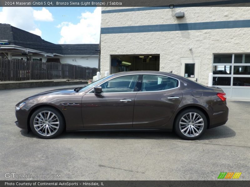 Bronzo Siena (Light Bronze) / Sabbia 2014 Maserati Ghibli S Q4