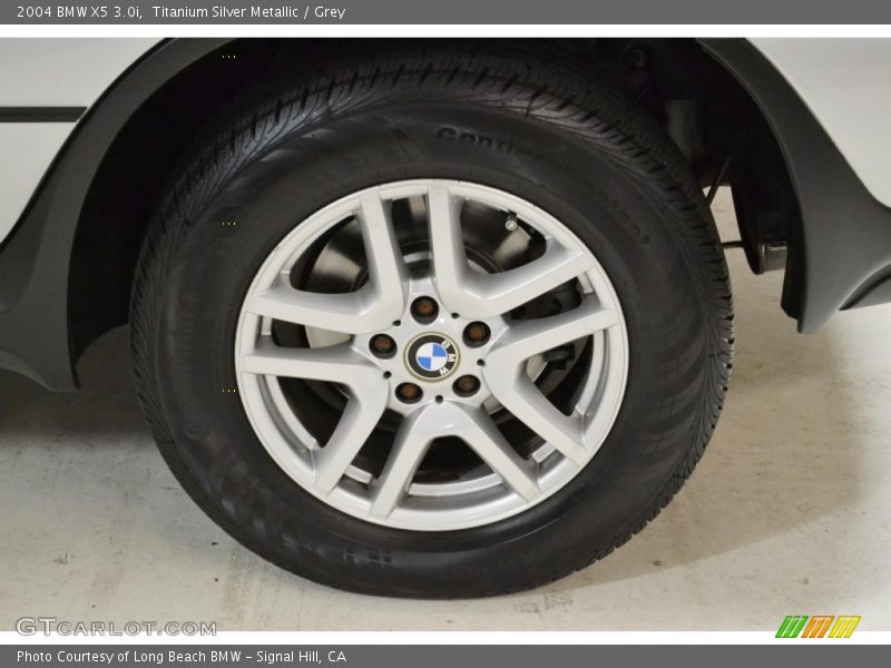Titanium Silver Metallic / Grey 2004 BMW X5 3.0i
