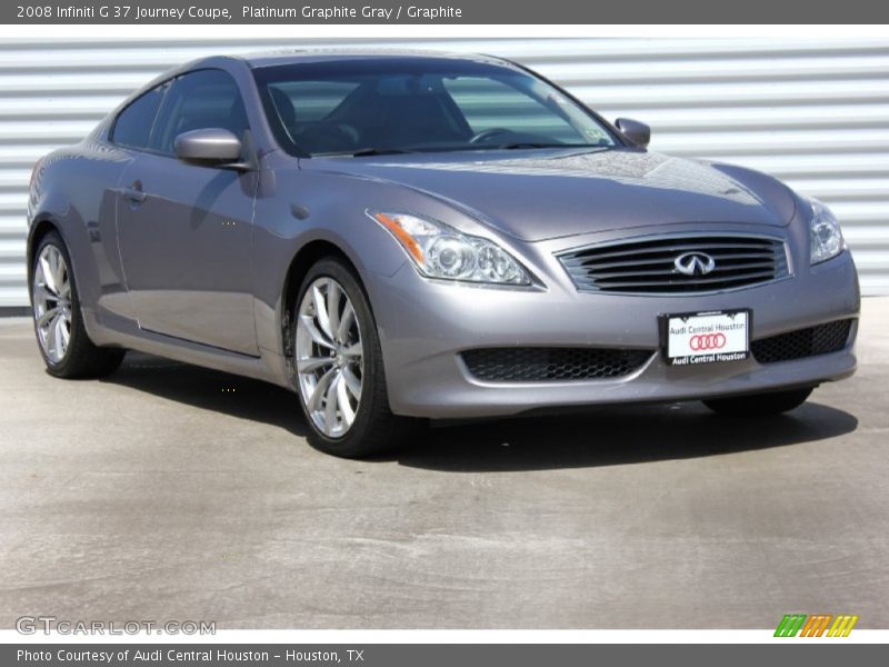 Platinum Graphite Gray / Graphite 2008 Infiniti G 37 Journey Coupe