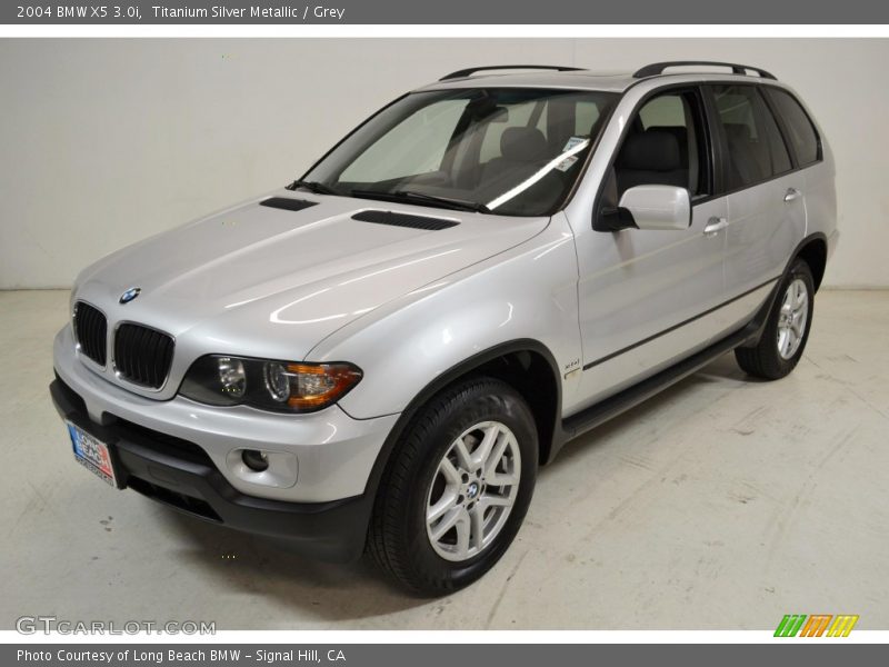 Titanium Silver Metallic / Grey 2004 BMW X5 3.0i