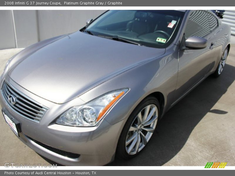 Platinum Graphite Gray / Graphite 2008 Infiniti G 37 Journey Coupe