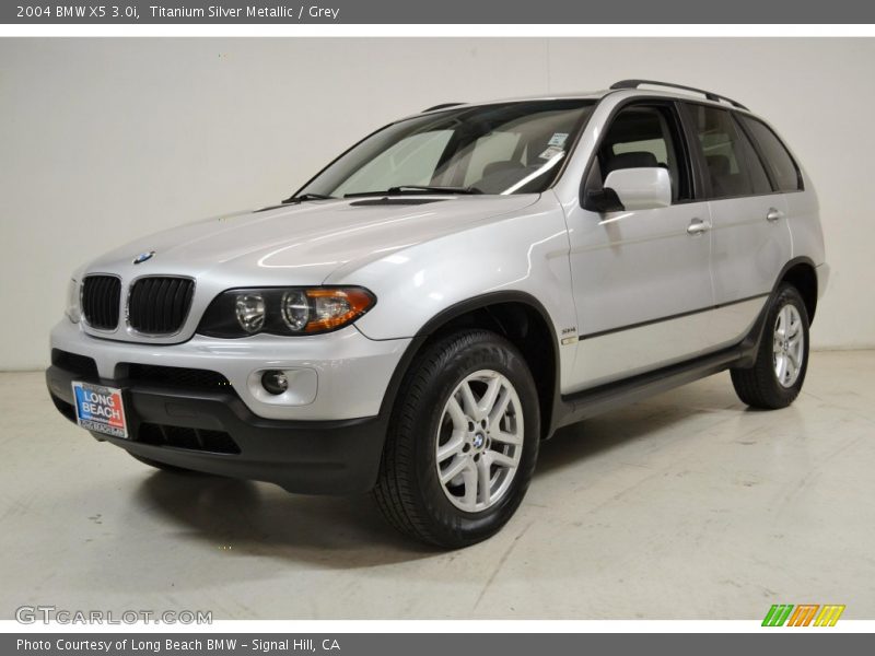 Titanium Silver Metallic / Grey 2004 BMW X5 3.0i