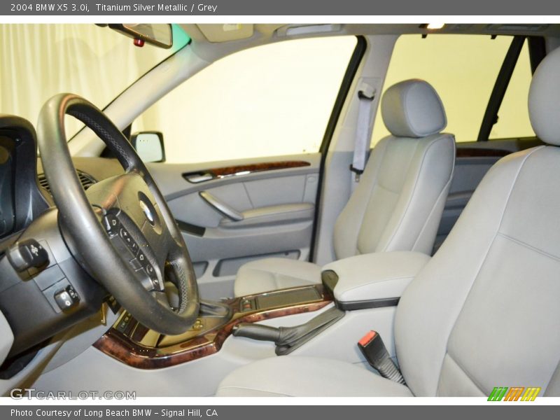 Titanium Silver Metallic / Grey 2004 BMW X5 3.0i