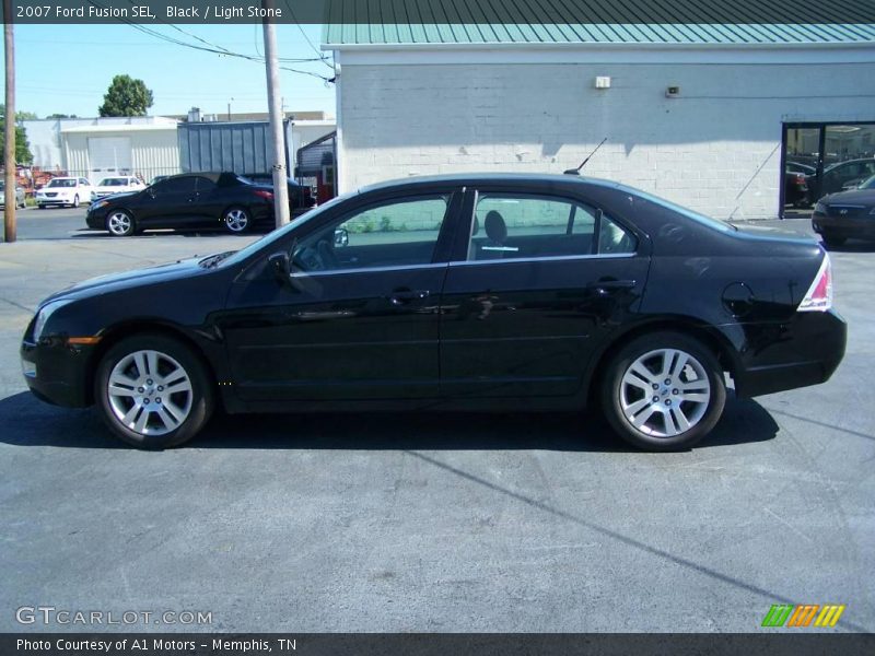 Black / Light Stone 2007 Ford Fusion SEL