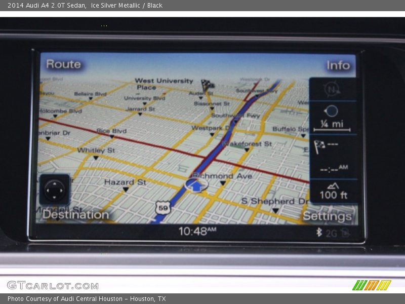 Ice Silver Metallic / Black 2014 Audi A4 2.0T Sedan