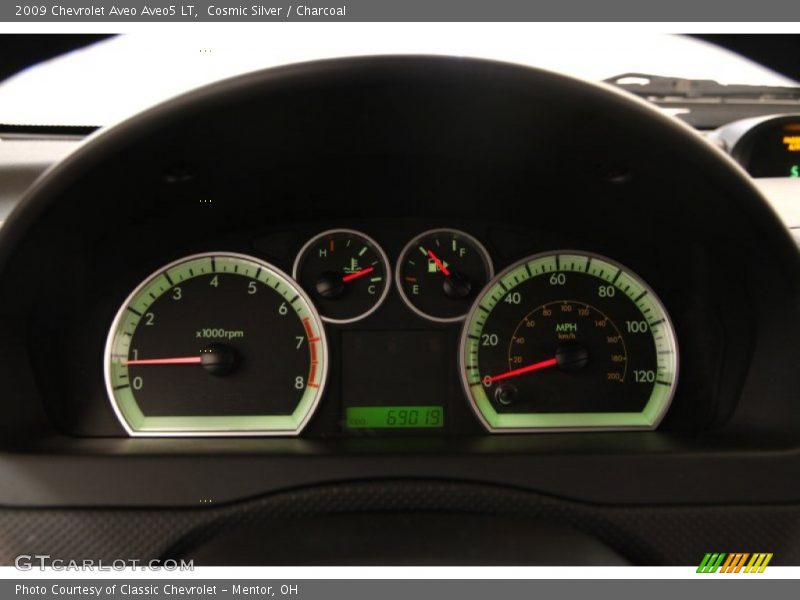 Cosmic Silver / Charcoal 2009 Chevrolet Aveo Aveo5 LT
