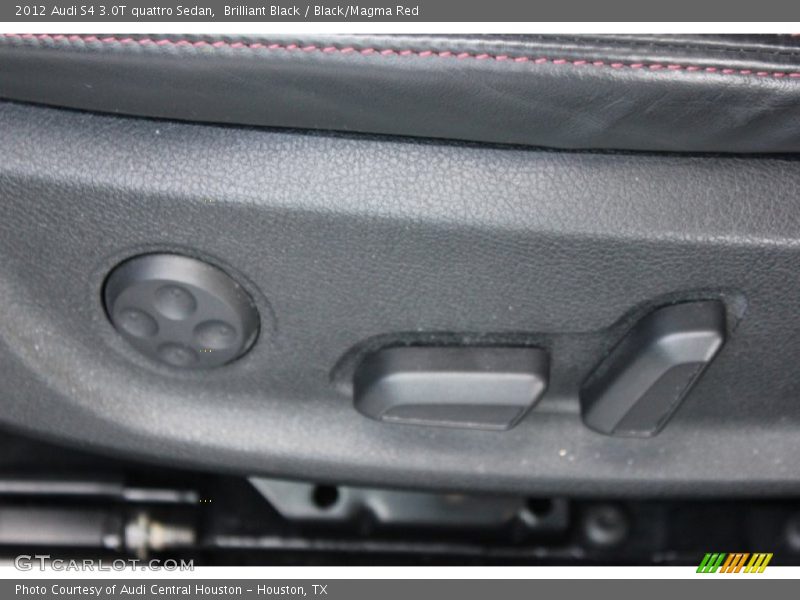 Brilliant Black / Black/Magma Red 2012 Audi S4 3.0T quattro Sedan