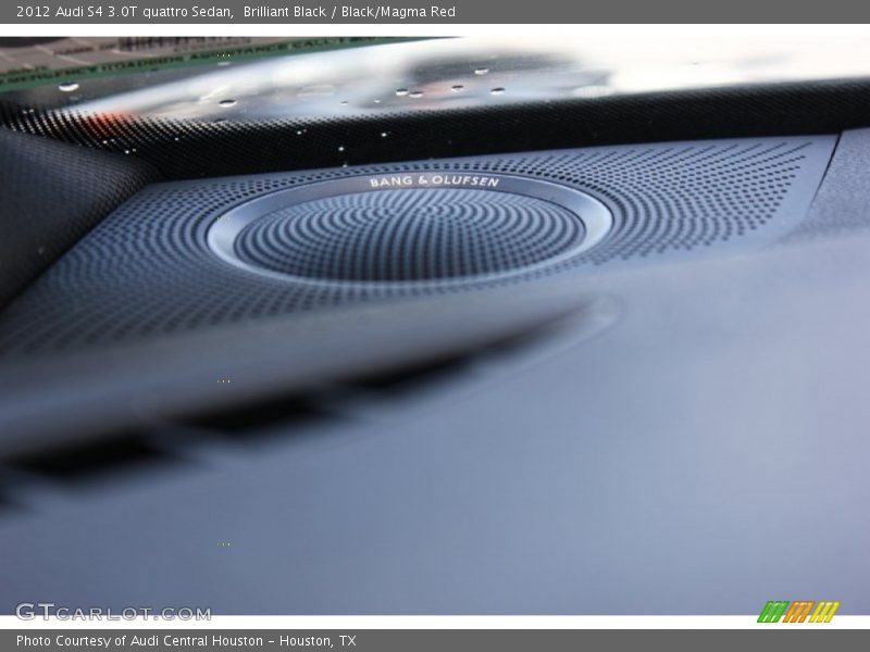 Brilliant Black / Black/Magma Red 2012 Audi S4 3.0T quattro Sedan