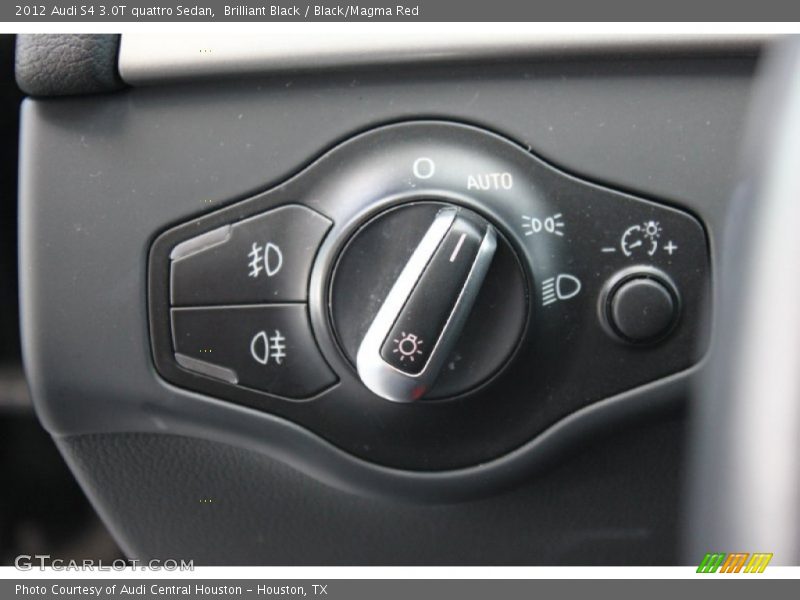 Brilliant Black / Black/Magma Red 2012 Audi S4 3.0T quattro Sedan