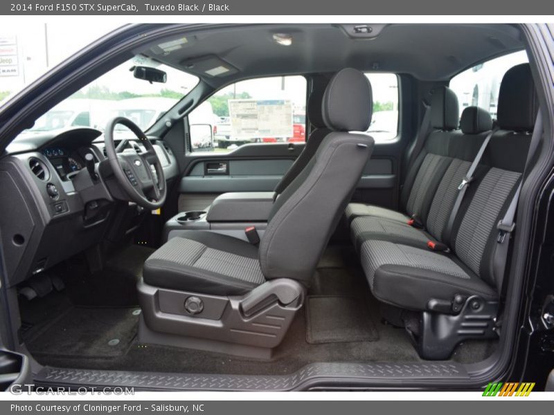  2014 F150 STX SuperCab Black Interior