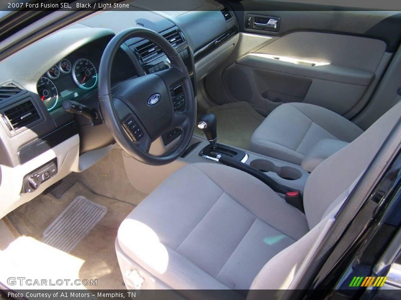 Black / Light Stone 2007 Ford Fusion SEL