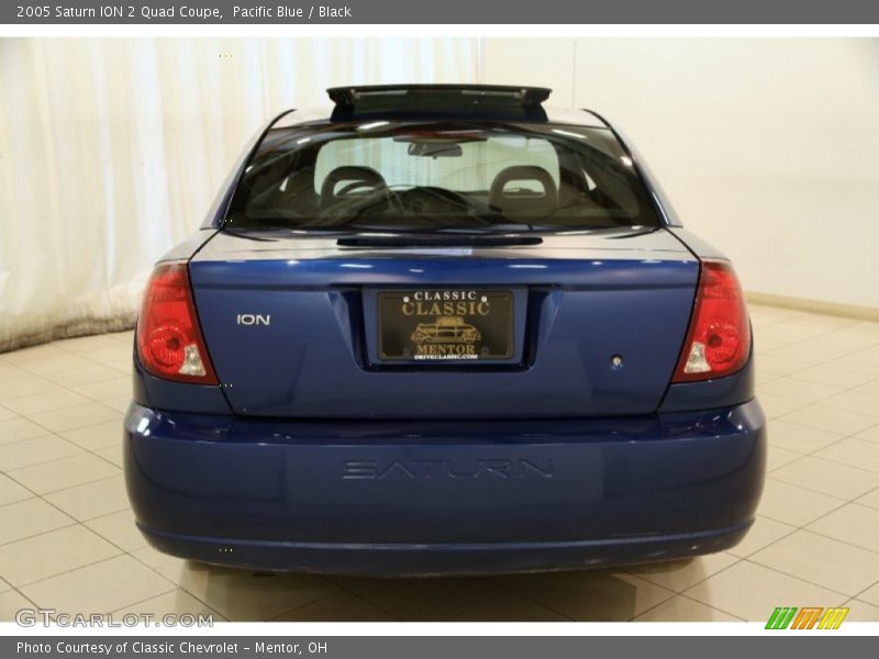 Pacific Blue / Black 2005 Saturn ION 2 Quad Coupe