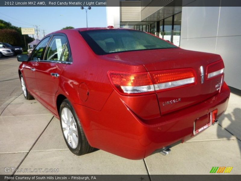 Red Candy Metallic / Light Camel 2012 Lincoln MKZ AWD