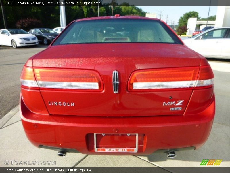 Red Candy Metallic / Light Camel 2012 Lincoln MKZ AWD