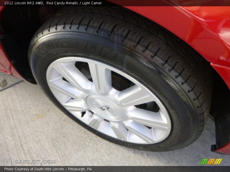 Red Candy Metallic / Light Camel 2012 Lincoln MKZ AWD