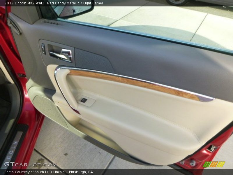 Red Candy Metallic / Light Camel 2012 Lincoln MKZ AWD