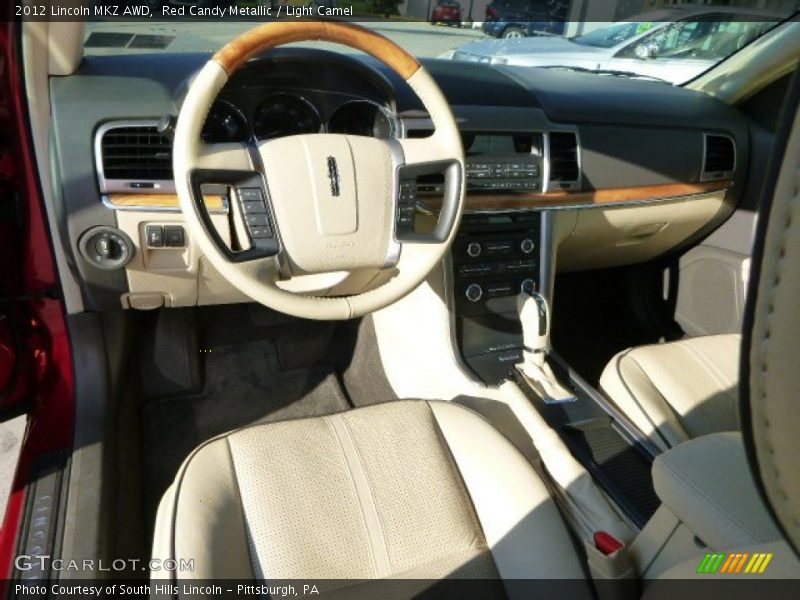 Red Candy Metallic / Light Camel 2012 Lincoln MKZ AWD