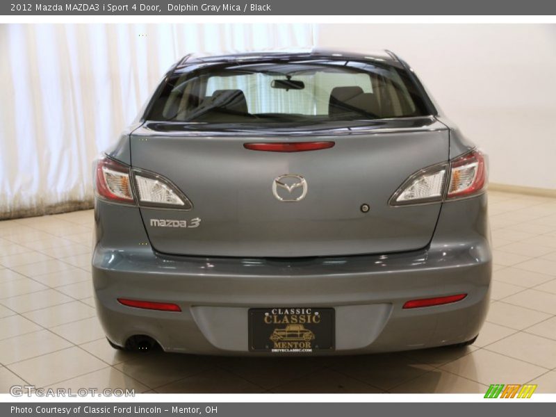 Dolphin Gray Mica / Black 2012 Mazda MAZDA3 i Sport 4 Door