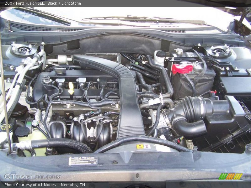 Black / Light Stone 2007 Ford Fusion SEL