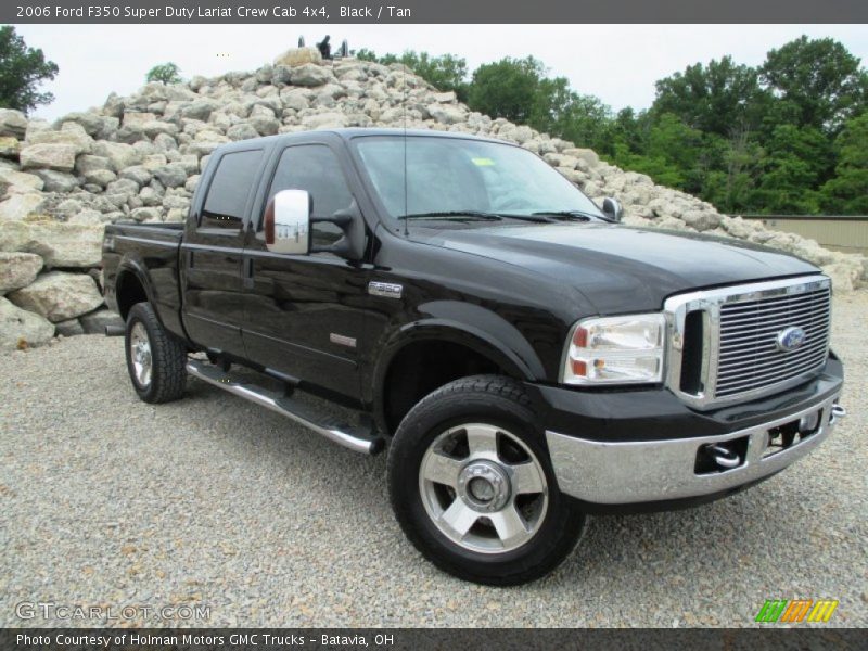 Black / Tan 2006 Ford F350 Super Duty Lariat Crew Cab 4x4