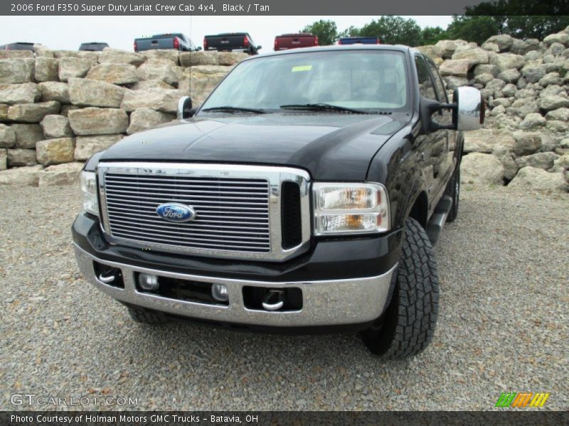 Black / Tan 2006 Ford F350 Super Duty Lariat Crew Cab 4x4