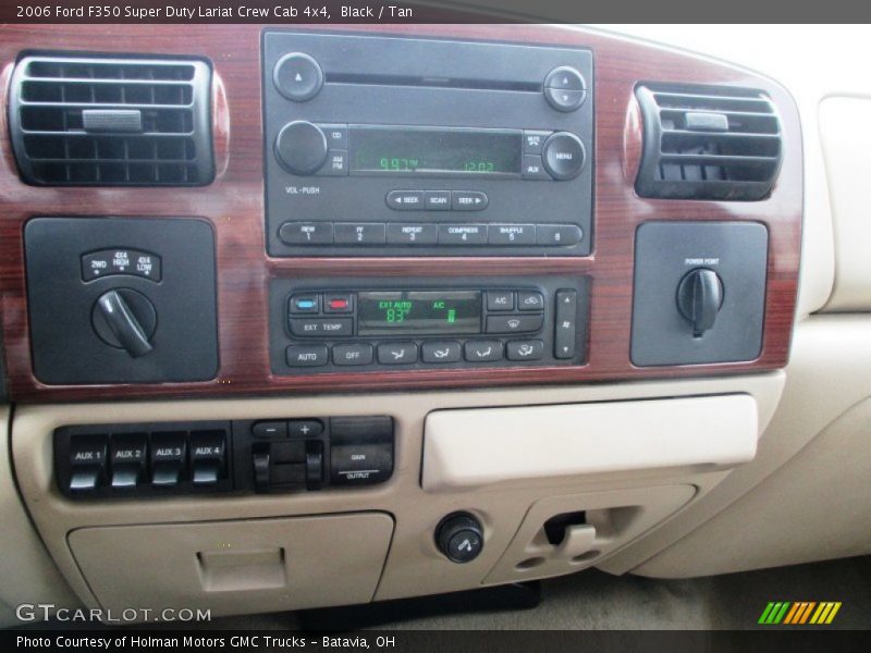 Black / Tan 2006 Ford F350 Super Duty Lariat Crew Cab 4x4