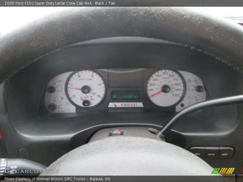 Black / Tan 2006 Ford F350 Super Duty Lariat Crew Cab 4x4