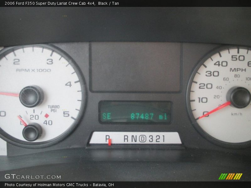Black / Tan 2006 Ford F350 Super Duty Lariat Crew Cab 4x4