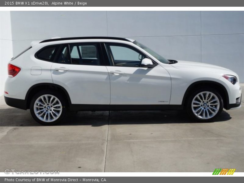 Alpine White / Beige 2015 BMW X1 sDrive28i