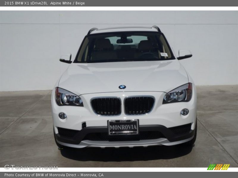 Alpine White / Beige 2015 BMW X1 sDrive28i