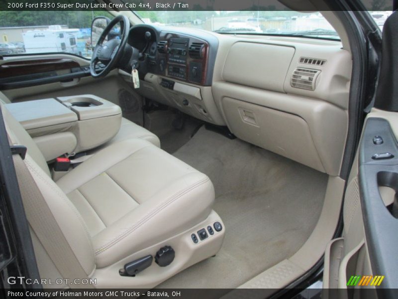 Black / Tan 2006 Ford F350 Super Duty Lariat Crew Cab 4x4