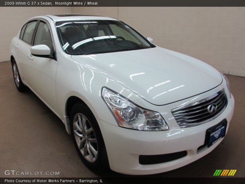 Moonlight White / Wheat 2009 Infiniti G 37 x Sedan