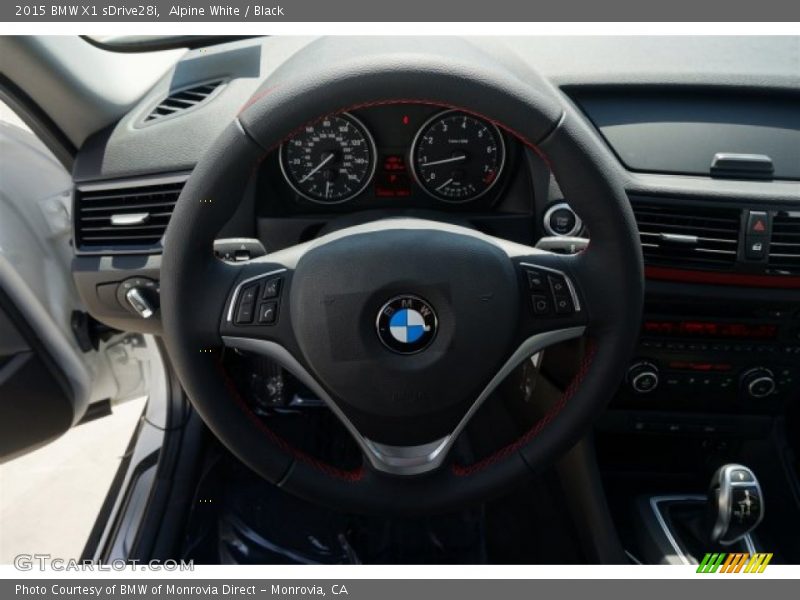 Alpine White / Black 2015 BMW X1 sDrive28i