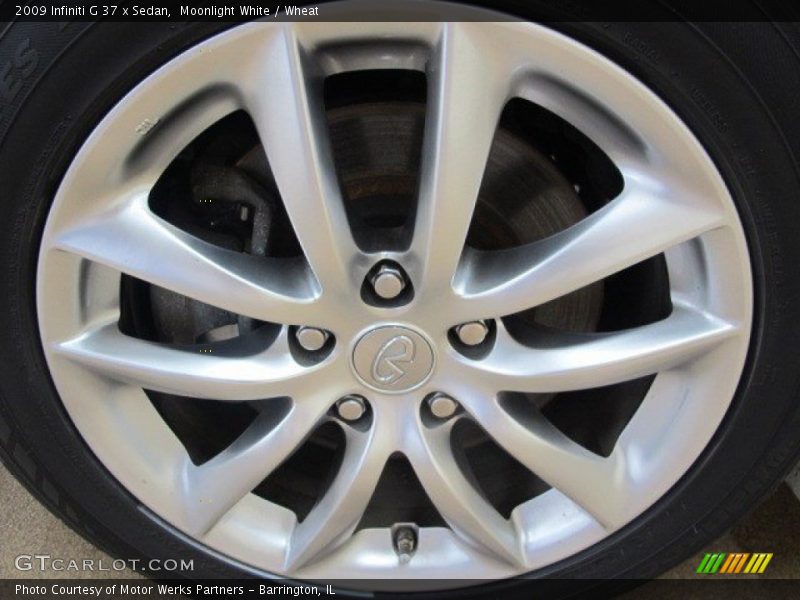 Moonlight White / Wheat 2009 Infiniti G 37 x Sedan