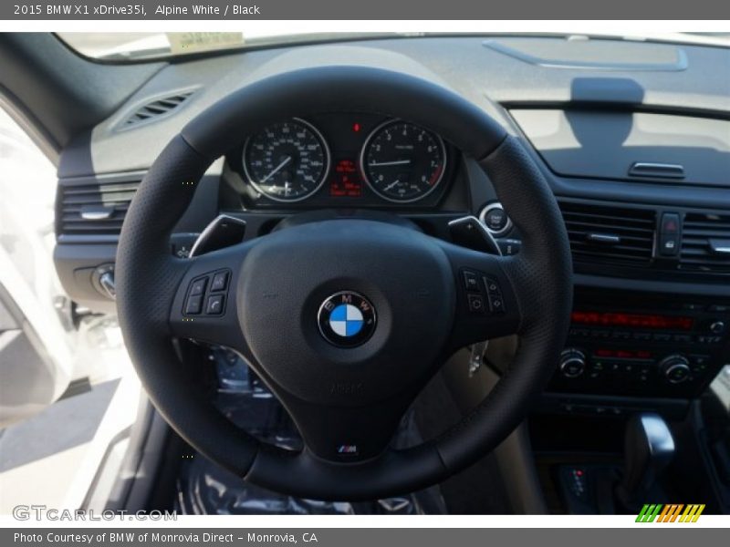 Alpine White / Black 2015 BMW X1 xDrive35i