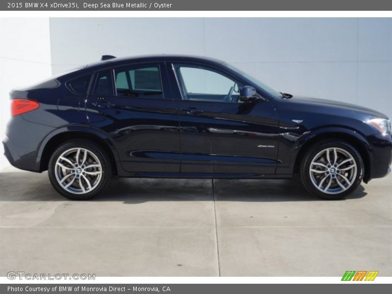 Deep Sea Blue Metallic / Oyster 2015 BMW X4 xDrive35i