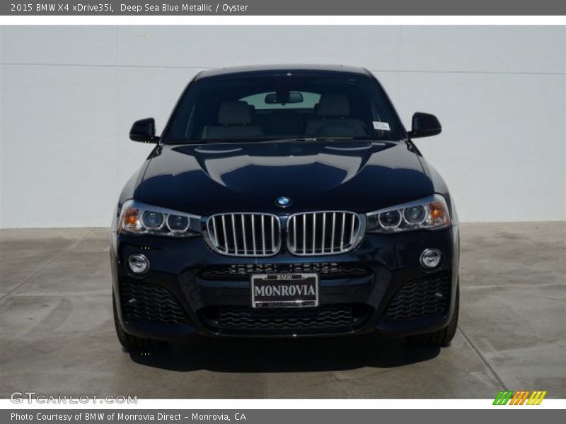 Deep Sea Blue Metallic / Oyster 2015 BMW X4 xDrive35i