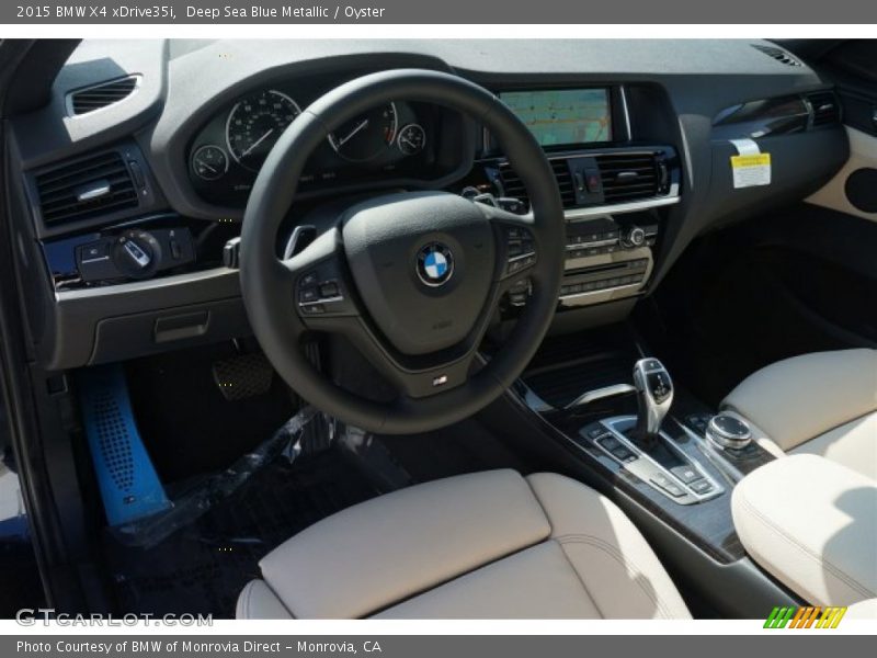 Deep Sea Blue Metallic / Oyster 2015 BMW X4 xDrive35i