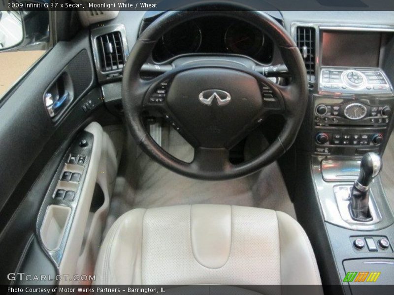 Moonlight White / Wheat 2009 Infiniti G 37 x Sedan