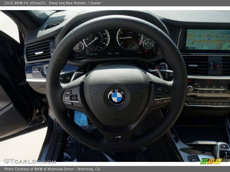 Deep Sea Blue Metallic / Oyster 2015 BMW X4 xDrive35i