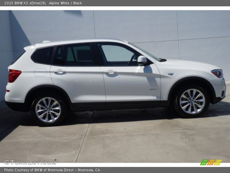 Alpine White / Black 2015 BMW X3 xDrive28i