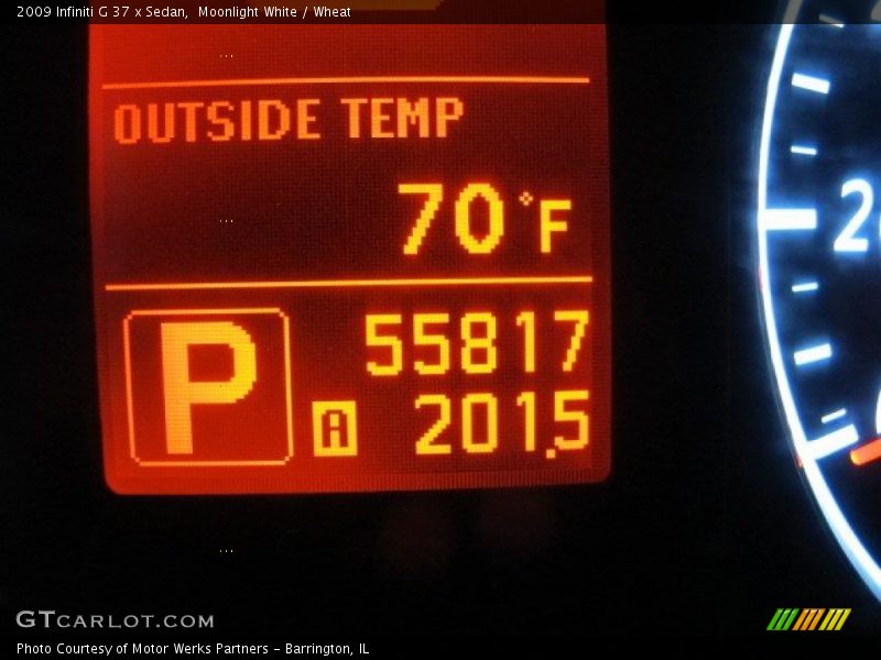 Moonlight White / Wheat 2009 Infiniti G 37 x Sedan