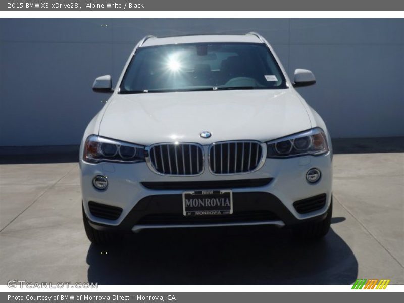 Alpine White / Black 2015 BMW X3 xDrive28i