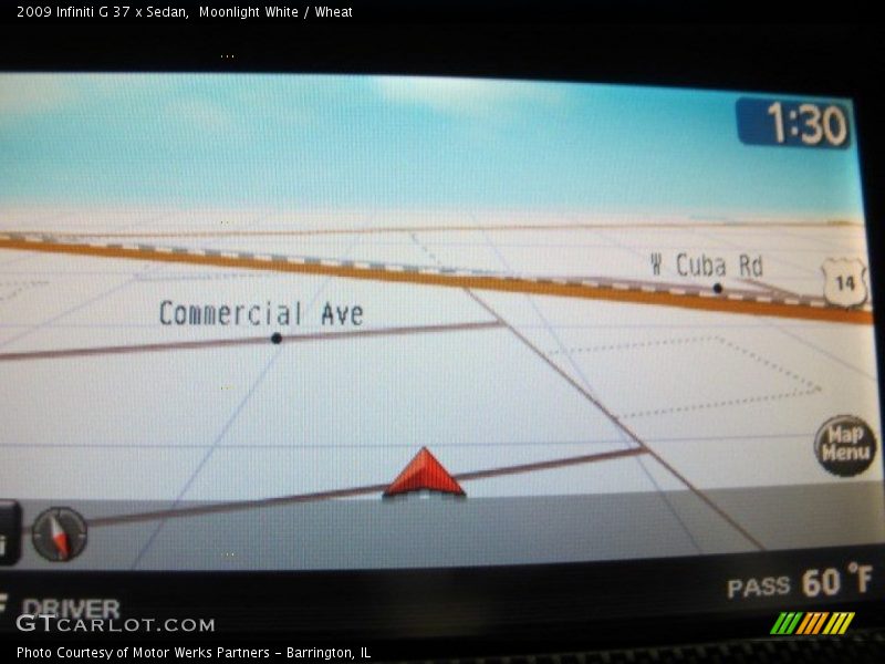 Moonlight White / Wheat 2009 Infiniti G 37 x Sedan