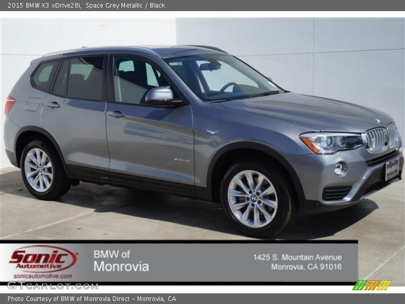 Space Grey Metallic / Black 2015 BMW X3 xDrive28i